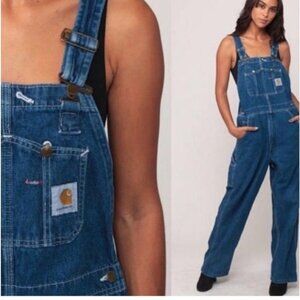 Carhartt Bib Overalls Streetwear Denim Size 32 X 30